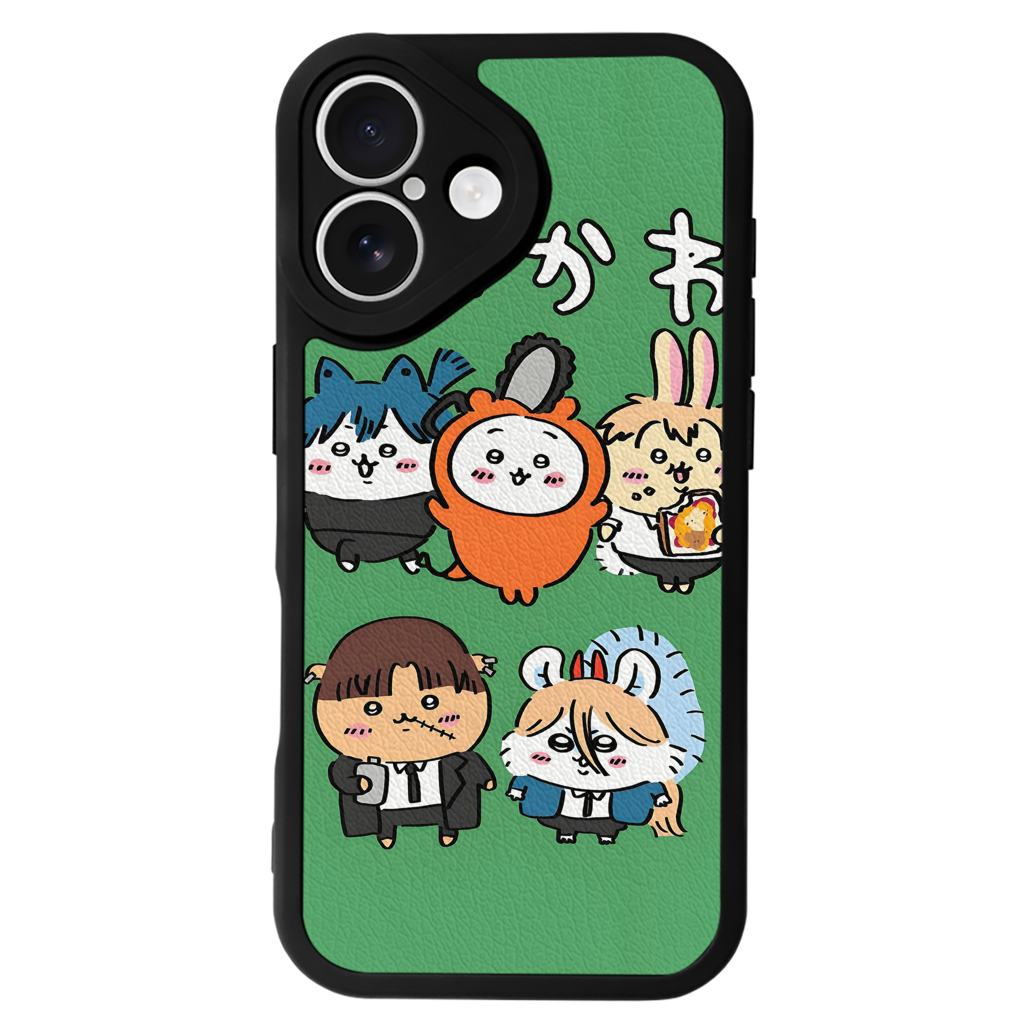 （画像用） ちいかわ Chii-kawa 【iPhone 16シリーズ対応】シリコンスマホケース（レザー調） 材質：シリコン